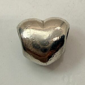 Retired Pandora Puffy Heart Charm 925 ALE Sterling Silver 790137